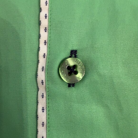 Eight X Premium Green Long Sleeve Button-Down Shirt – Size Large - Picture 10 of 16